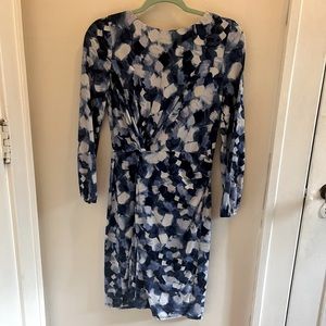 London Times paint print dress